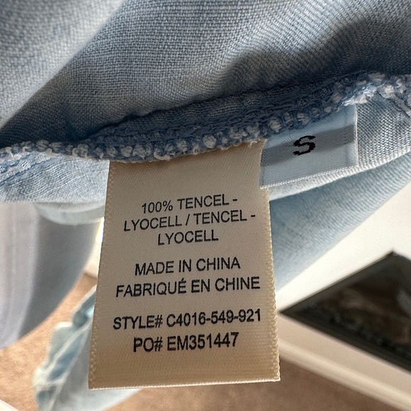 Cloth & Stone Sky Blue Button Down Shirt - Picture 7 of 8